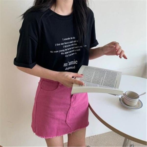 women's t-shirt fashion t shirt women spring summer short sleeve round collar tshirts letters print woman, White
women's t-shirt fashion t shirt women spring summer short sleeve round collar tshirts letters print woman, White