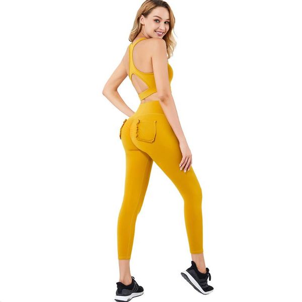 yoga outfit 2021 hip-lifting tie waist hollow fitness exercise with pocket 2 piece deportivos mujer gym seamless set
yoga outfit 2021 hip-lifting tie waist hollow fitness exercise with pocket 2 piece deportivos mujer gym seamless set