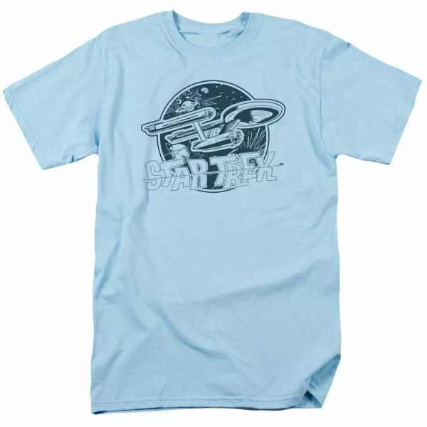 star trek retro enterprise t shirt licensed sci-fi tv classic tee new light blue, White;black
star trek retro enterprise t shirt licensed sci-fi tv classic tee new light blue, White;black