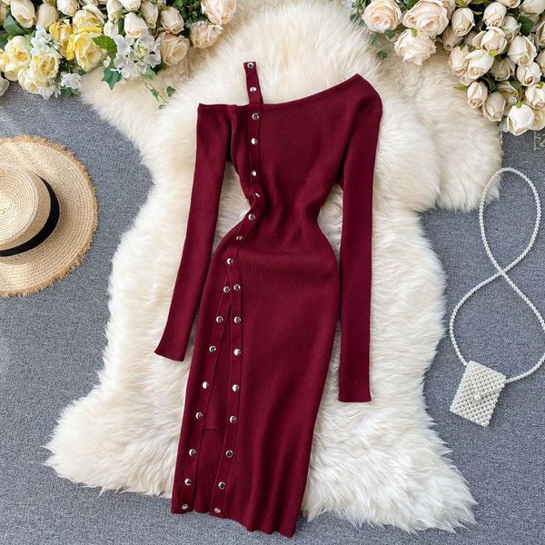 casual dresses luosha women autumn winter irregular rivet long sleeve split slim strentch knitting dress female bodycon sweater bottom vesti, Black;gray
casual dresses luosha women autumn winter irregular rivet long sleeve split slim strentch knitting dress female bodycon sweater bottom vesti, Black;gray
