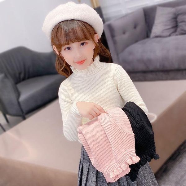 pullover 2022 fashion autumn winter kids girls solid turtleneck thicken children's clothing korean warm knitting sweaters w119, Blue
pullover 2022 fashion autumn winter kids girls solid turtleneck thicken children's clothing korean warm knitting sweaters w119, Blue