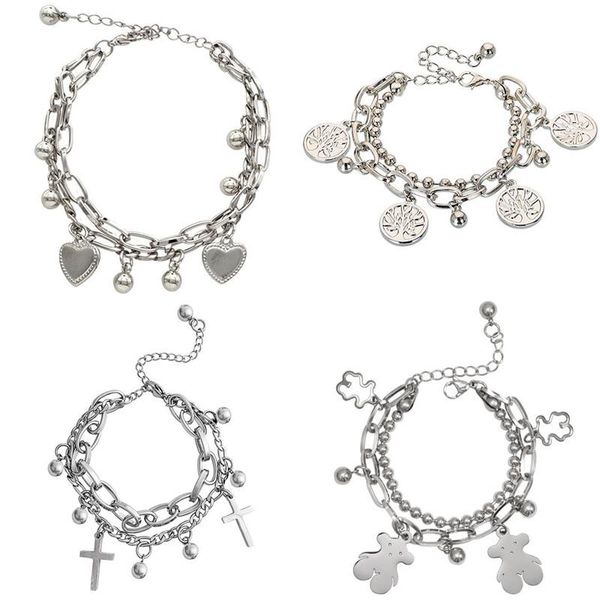 charm bracelets charmsmic vintage silver color beads chain tree of life hip hop street boys girls double layer armband fashion jewelry, Golden;silver
charm bracelets charmsmic vintage silver color beads chain tree of life hip hop street boys girls double layer armband fashion jewelry, Golden;silver