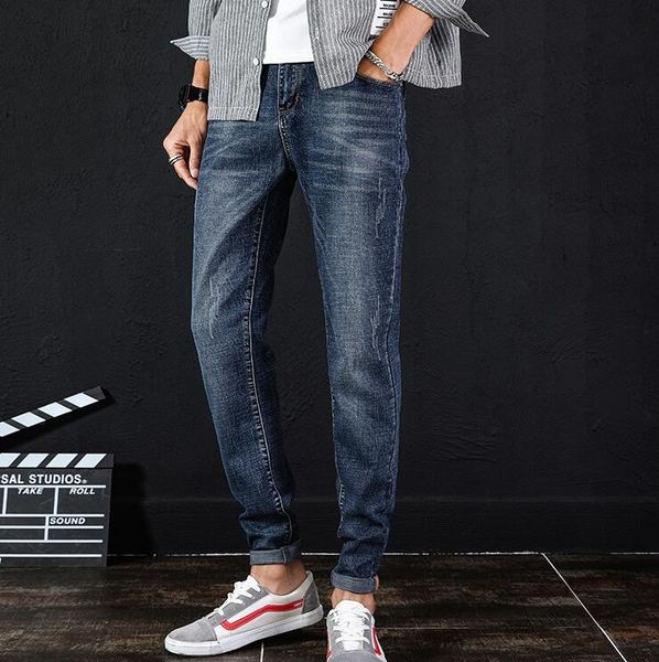 spring and summer trend korean style slim feet men's jeans ljn093 stretch leisure men jean nice gift give you, Blue
spring and summer trend korean style slim feet men's jeans ljn093 stretch leisure men jean nice gift give you, Blue