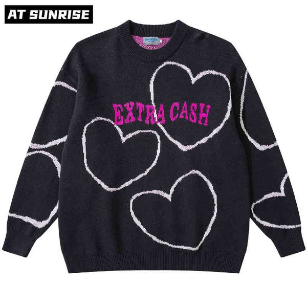 Mens Hip Hop Streetwear Harajuku Vintage Retro Letter Heart Anime Knitted Sweater 2021 Autumn Cotton Pullover black
Mens Hip Hop Streetwear Harajuku Vintage Retro Letter Heart Anime Knitted Sweater 2021 Autumn Cotton Pullover black