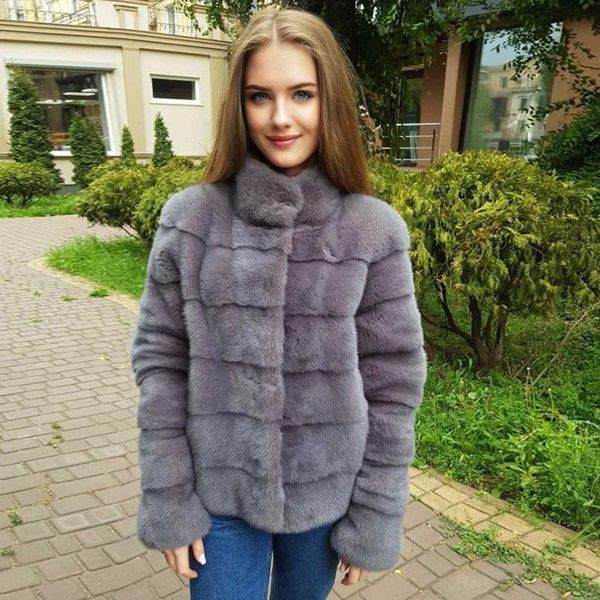 women's fur & faux chic cropped mink coats with stand collar 2021 fashion real jacket warm overcoat custom size and color, Black
women's fur & faux chic cropped mink coats with stand collar 2021 fashion real jacket warm overcoat custom size and color, Black
