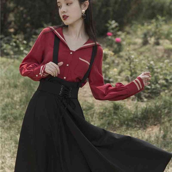 autumn and winter suit women's 2021 new strap skirt, two pieces of french minority in autumn, Black;gray
autumn and winter suit women's 2021 new strap skirt, two pieces of french minority in autumn, Black;gray