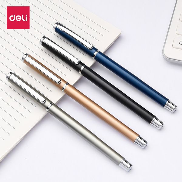 deli / s82 metal neutral pen engravable black 0.5mm bullet head water office signature
deli / s82 metal neutral pen engravable black 0.5mm bullet head water office signature