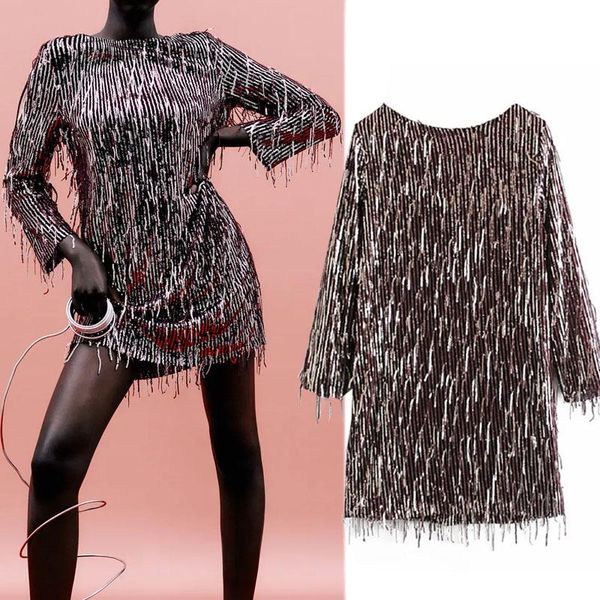 sequin mini dress women christmas party woman glitter winter backless long sleeve striped vintage dresses casual, Black;gray
sequin mini dress women christmas party woman glitter winter backless long sleeve striped vintage dresses casual, Black;gray