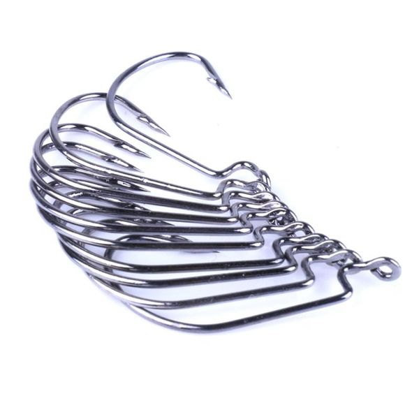 fishing hooks 50pcs carbon steel jig crank big bass hook lead head barbed for soft lure 
fishing hooks 50pcs carbon steel jig crank big bass hook lead head barbed for soft lure