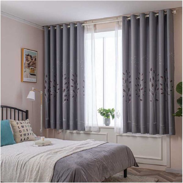 blackout curtains punch-easy install short grey plant leaves living room bedroom window kitchen treatments drapes curtain &
blackout curtains punch-easy install short grey plant leaves living room bedroom window kitchen treatments drapes curtain &