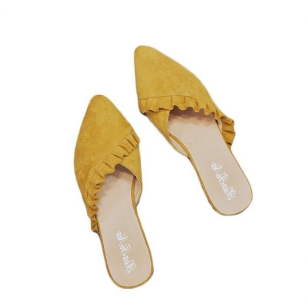 slippers women's summer wear 2021 lace half korean pointed student flat mules shoes, Black
slippers women's summer wear 2021 lace half korean pointed student flat mules shoes, Black