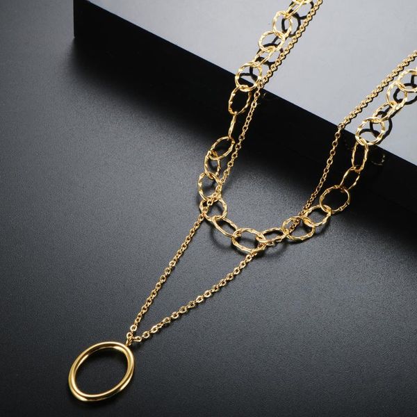 pendant necklaces zmfashion simple oval muti layer necklace for women men stainless steel geometric link chain choker hip hop jewelry gift, Silver
pendant necklaces zmfashion simple oval muti layer necklace for women men stainless steel geometric link chain choker hip hop jewelry gift, Silver