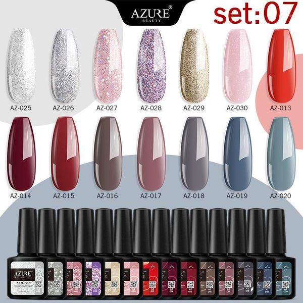 beauty nail art gel polish set 10ml glitter series led lacquer diy design nude color kits1, Red;pink
beauty nail art gel polish set 10ml glitter series led lacquer diy design nude color kits1, Red;pink
