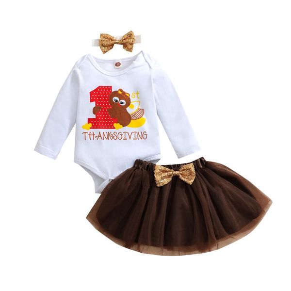 clothing sets thanksgiving day infant baby girls clothes set turkey print long sleeve romper+tulle skirt+bow-knot headband, White
clothing sets thanksgiving day infant baby girls clothes set turkey print long sleeve romper+tulle skirt+bow-knot headband, White
