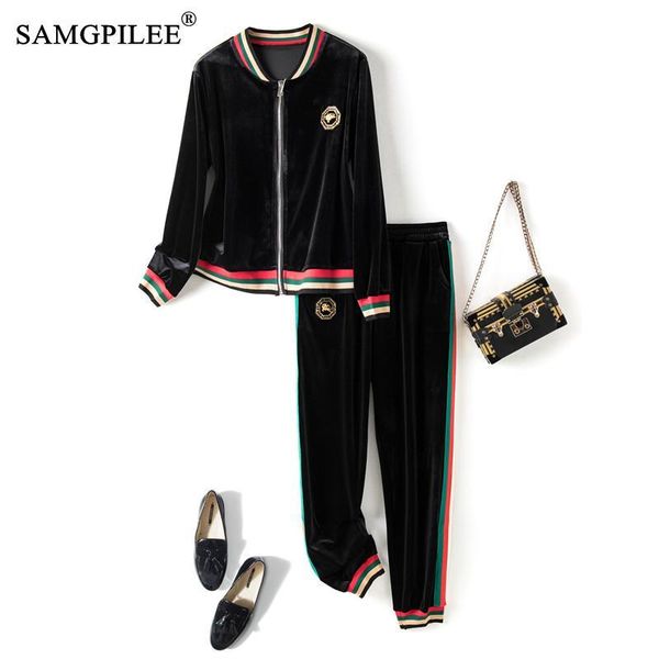 women's two piece pants samgpilee sets for women winter 2021 gold velvet cardigan jacket elastic waist trousers two-piece suits 4xl, White
women's two piece pants samgpilee sets for women winter 2021 gold velvet cardigan jacket elastic waist trousers two-piece suits 4xl, White