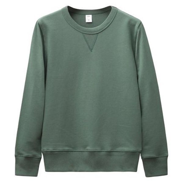 cotton solid color terry triangle round neck sweater casual for men and women, Black
cotton solid color terry triangle round neck sweater casual for men and women, Black