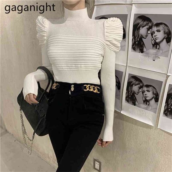 fashion women solid slim sweater puff long sleeve o neck knitted outwear office lady korean pullover pull femme 210601, White
fashion women solid slim sweater puff long sleeve o neck knitted outwear office lady korean pullover pull femme 210601, White