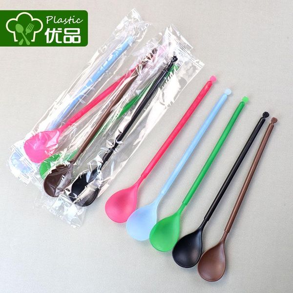 disposable flatware milk tea shop fruit spoon one time independent packaging lengthened big dessert soup long handle stirring
disposable flatware milk tea shop fruit spoon one time independent packaging lengthened big dessert soup long handle stirring