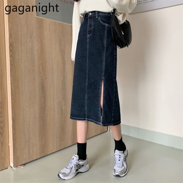jeans skirt for womenn autumn winter a-line korean elegant skirts solid high waist split mid length all-match faldas 210601, Black
jeans skirt for womenn autumn winter a-line korean elegant skirts solid high waist split mid length all-match faldas 210601, Black
