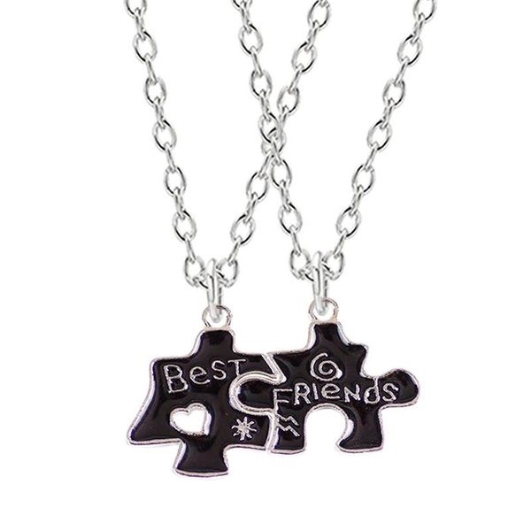 pendant necklaces 2021 fashion trend 2 piece set geometric black puzzle necklace friend bff friendship gift jewelry, Silver
pendant necklaces 2021 fashion trend 2 piece set geometric black puzzle necklace friend bff friendship gift jewelry, Silver