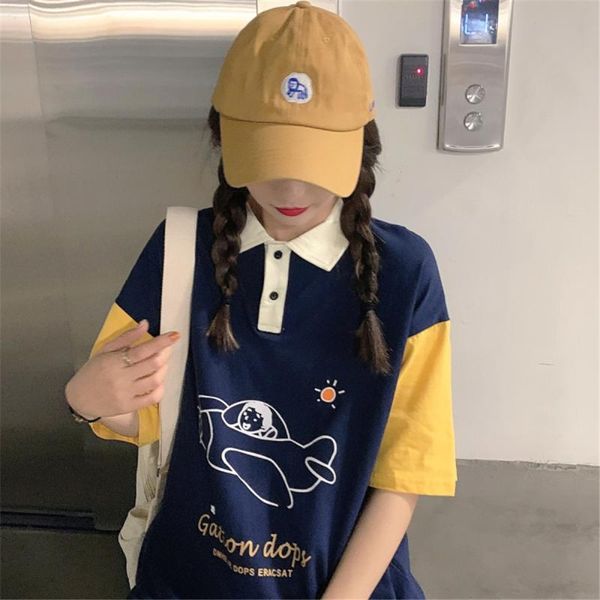 women's t-shirt short-sleeved mid-length collar student loose-fit dresses 2021 womendresses women elegant korean outfit dre, White
women's t-shirt short-sleeved mid-length collar student loose-fit dresses 2021 womendresses women elegant korean outfit dre, White