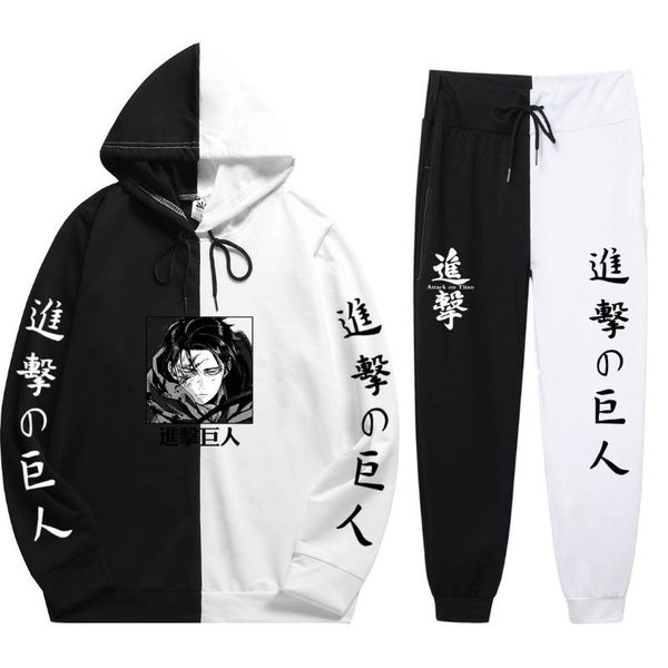 jogging clothing japanese anime attack on titan hoodie pants casual men women tracksuits suits harajuku, Black;red
jogging clothing japanese anime attack on titan hoodie pants casual men women tracksuits suits harajuku, Black;red