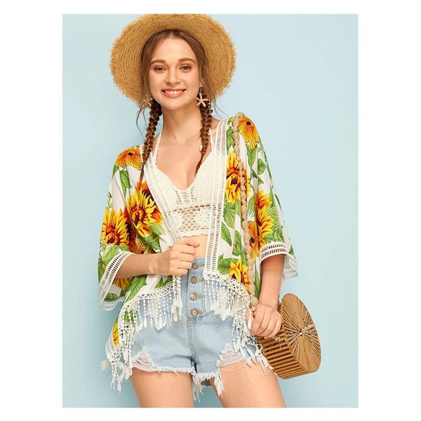 women's jackets neatie kiddie sweet floral print tassel casual coat clothes three quarter sleeve v-neck loose bohemian jacket, Black;brown
women's jackets neatie kiddie sweet floral print tassel casual coat clothes three quarter sleeve v-neck loose bohemian jacket, Black;brown