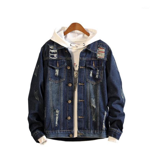 jeans jacket mens jackets coats spring summer denim hole clothes cotton men's, Black;brown
jeans jacket mens jackets coats spring summer denim hole clothes cotton men's, Black;brown