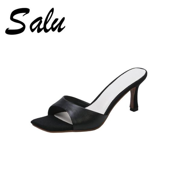 salu 2021 women sandals summer genuine leather open toe women's black beige fashion wedding shoes woman
salu 2021 women sandals summer genuine leather open toe women's black beige fashion wedding shoes woman