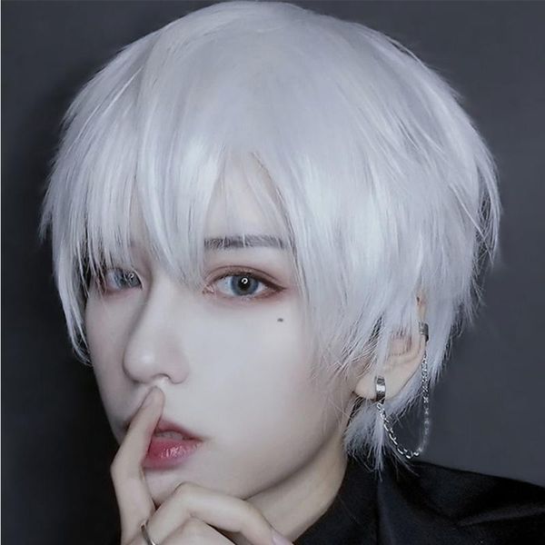synthetic wigs meifan cosplay short straight anime natural hair for man/women halloween blue pink purple wig, Black
synthetic wigs meifan cosplay short straight anime natural hair for man/women halloween blue pink purple wig, Black