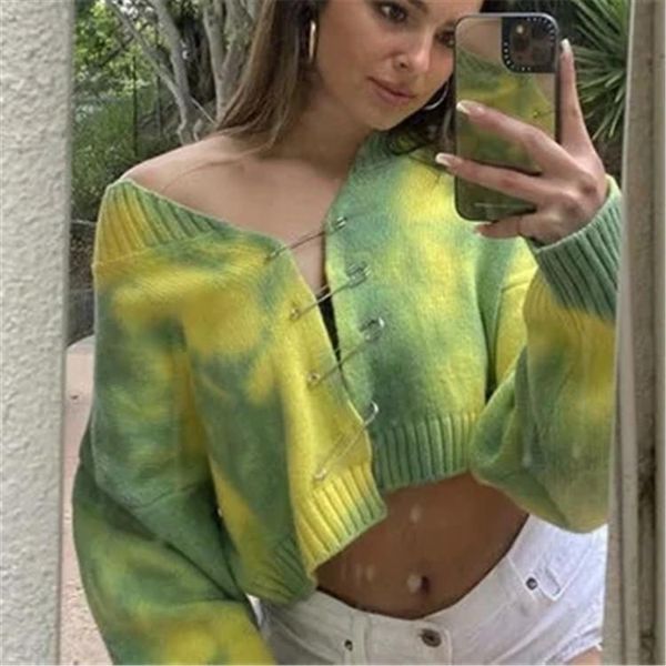 women's jackets 936 lazy tie dyed sweater autumn and winter gradient pin loose jacket, Black;brown
women's jackets 936 lazy tie dyed sweater autumn and winter gradient pin loose jacket, Black;brown