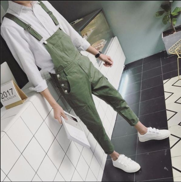 men's pants spring gd solid color bib men teenage casual all-match spaghetti strap tooling jumpsuit hairstylist tide costumes, Black
men's pants spring gd solid color bib men teenage casual all-match spaghetti strap tooling jumpsuit hairstylist tide costumes, Black