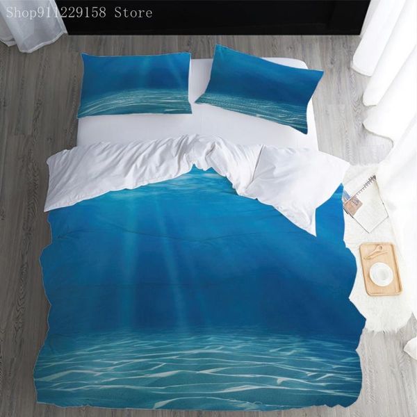 bedding sets nature set blue duvet cover kids teens bed natural scenery home textile soft bedspread