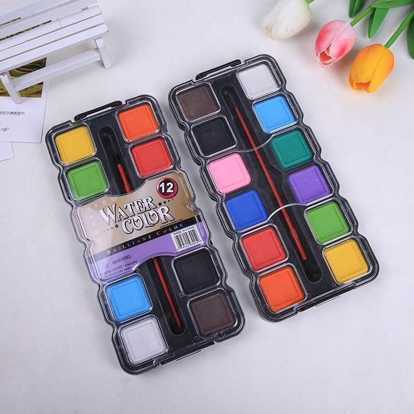 gift sets 12 color solid square powder cake watercolor paint for children and students drawing can be washed art supplies cn(origin)
gift sets 12 color solid square powder cake watercolor paint for children and students drawing can be washed art supplies cn(origin)