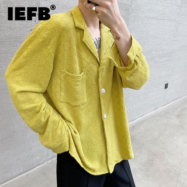 men's casual shirts iefb autumn ginger texture long sleeve shirt for men 2021 fashion versatile suit collar single breastebig 9y8887, White;black
men's casual shirts iefb autumn ginger texture long sleeve shirt for men 2021 fashion versatile suit collar single breastebig 9y8887, White;black