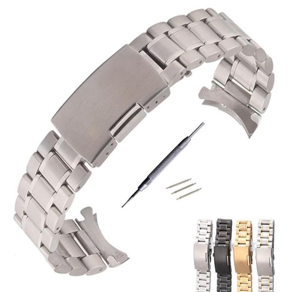 watch bands silver /gold / goldsmith stainless steel solid links band strap bracelet curved end arc degree 18 20 22 mm, Black;brown
watch bands silver /gold / goldsmith stainless steel solid links band strap bracelet curved end arc degree 18 20 22 mm, Black;brown