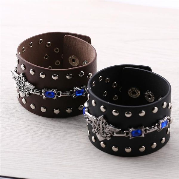 charm bracelets j store cosplay jewelry black butler punk leather bracelet brown friendship bangles for boyfriend gift pulseira, Golden;silver
charm bracelets j store cosplay jewelry black butler punk leather bracelet brown friendship bangles for boyfriend gift pulseira, Golden;silver