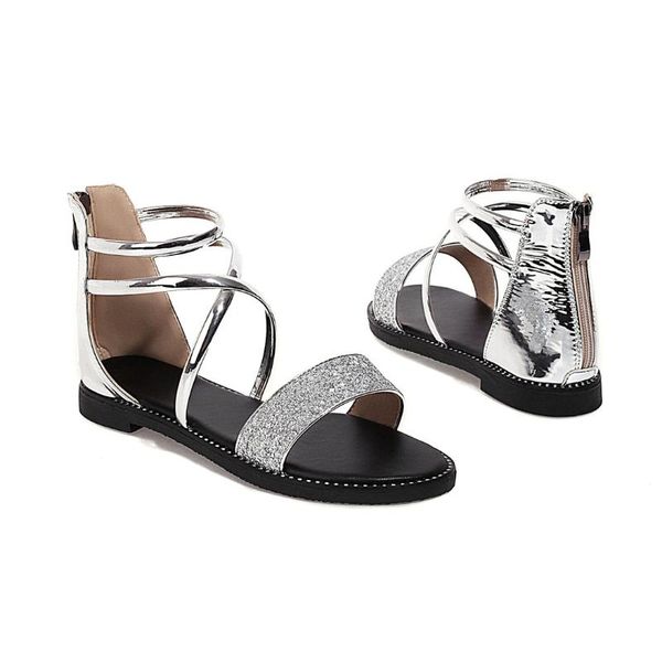 summer women sandals with shiny rhinestones low heel lace sizes 34-43, Black
summer women sandals with shiny rhinestones low heel lace sizes 34-43, Black