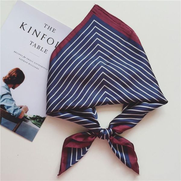 scarves women striped bandanas multifunction cloth scarf satin small square shawls handle bag ribbon ladies neckerchief, Blue;gray
scarves women striped bandanas multifunction cloth scarf satin small square shawls handle bag ribbon ladies neckerchief, Blue;gray