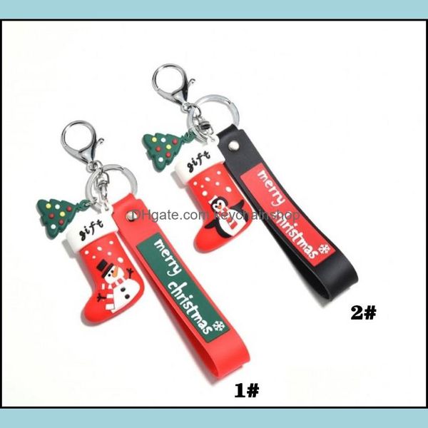 keychains fashion accessories merry christmas key chain pvc cartoon tree socks ring bag hang gifts creative car drop delivery 2021 jngpt, Silver
keychains fashion accessories merry christmas key chain pvc cartoon tree socks ring bag hang gifts creative car drop delivery 2021 jngpt, Silver