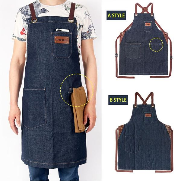 denim kitchen apron work w/tool pockets cross back straps adjustable baking painting cooking logo drop ship aprons
denim kitchen apron work w/tool pockets cross back straps adjustable baking painting cooking logo drop ship aprons