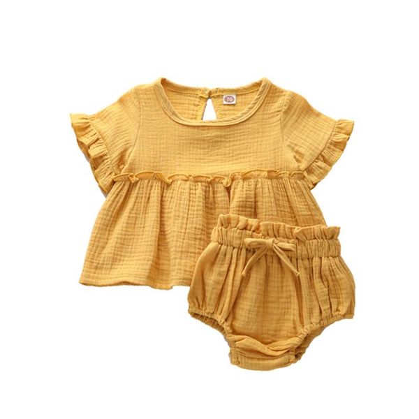 clothing sets born infant baby girls summer ruffled cotton linen solid +shorts outfits clothes baby's 2021, White
clothing sets born infant baby girls summer ruffled cotton linen solid +shorts outfits clothes baby's 2021, White