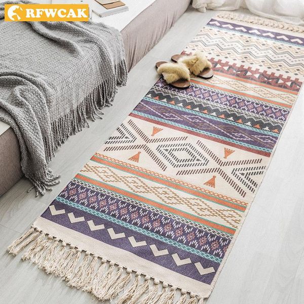 carpets 60x180cm cotton and linen tassel woven carpet floor mat door bedroom tapestry decorative blanket tea living room area rug
carpets 60x180cm cotton and linen tassel woven carpet floor mat door bedroom tapestry decorative blanket tea living room area rug