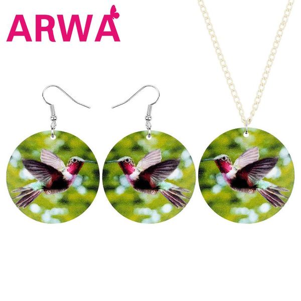 earrings & necklace arwa acrylic round flying hummingbird bird jewelry sets sweet animal for women kids novelty gifts charms, Silver
earrings & necklace arwa acrylic round flying hummingbird bird jewelry sets sweet animal for women kids novelty gifts charms, Silver