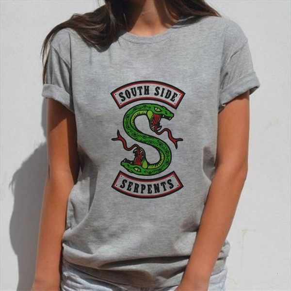 summer riverdale harajuku snake print women fashion short sleeve southside serpents jughead female, White
summer riverdale harajuku snake print women fashion short sleeve southside serpents jughead female, White