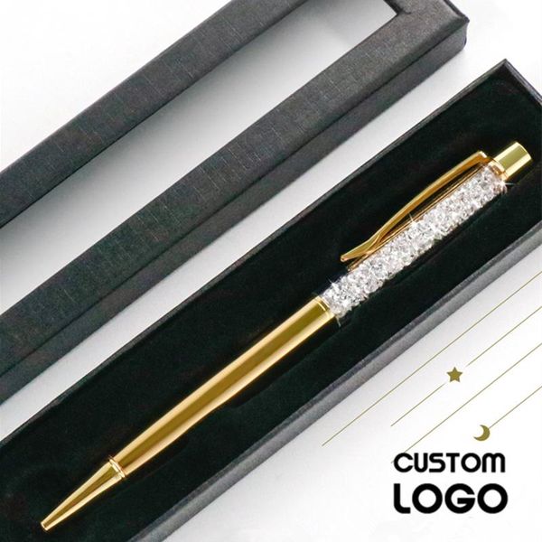 gel pens 1pc metal stationery crystal rhinestone ballpoint pen daily writing custom logo laser lettering commemorative gifts
gel pens 1pc metal stationery crystal rhinestone ballpoint pen daily writing custom logo laser lettering commemorative gifts