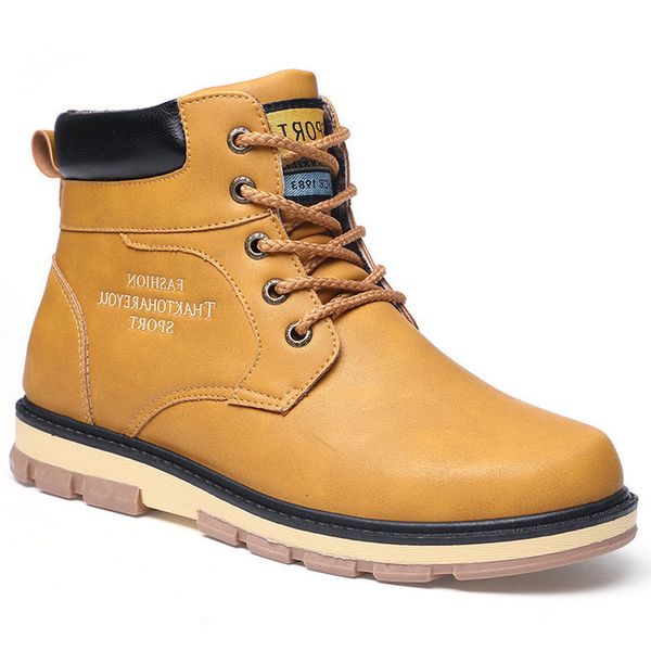 foot race meiku saimei 2018 men's leather boots large british short new cotton shoes snow, Black
foot race meiku saimei 2018 men's leather boots large british short new cotton shoes snow, Black