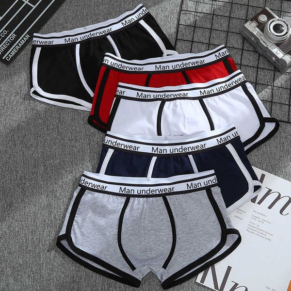 men's underwear cotton comfortable sports trendy boxer shorts breathable underpants, Black;white
men's underwear cotton comfortable sports trendy boxer shorts breathable underpants, Black;white