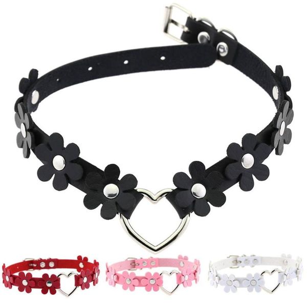 punk gothic pu leather buckle necklace choker black peach flower silver love heart pendant fashion jewelry chokers, Golden;silver
punk gothic pu leather buckle necklace choker black peach flower silver love heart pendant fashion jewelry chokers, Golden;silver