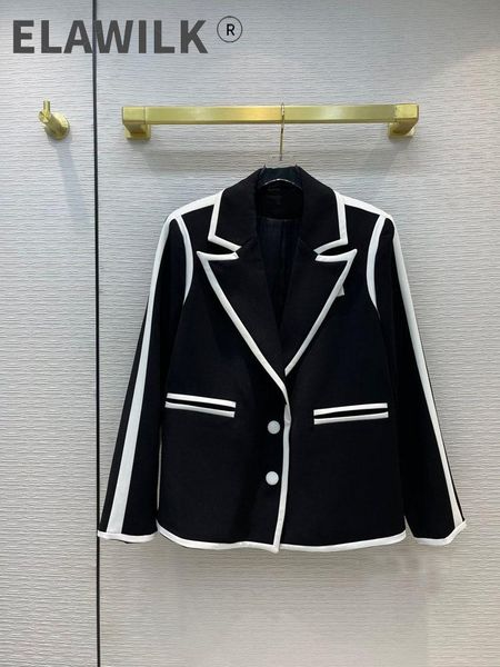 women's suits & blazers contrast black suit jackets for women autumn 2021 high-end brand 3d cut lapel white edge loose office lady, White;black
women's suits & blazers contrast black suit jackets for women autumn 2021 high-end brand 3d cut lapel white edge loose office lady, White;black